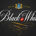 Black White Script font fragment