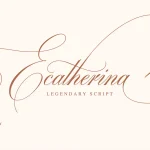 Ecatherina Script font fragment