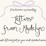 Letters from Madelyn font fragment