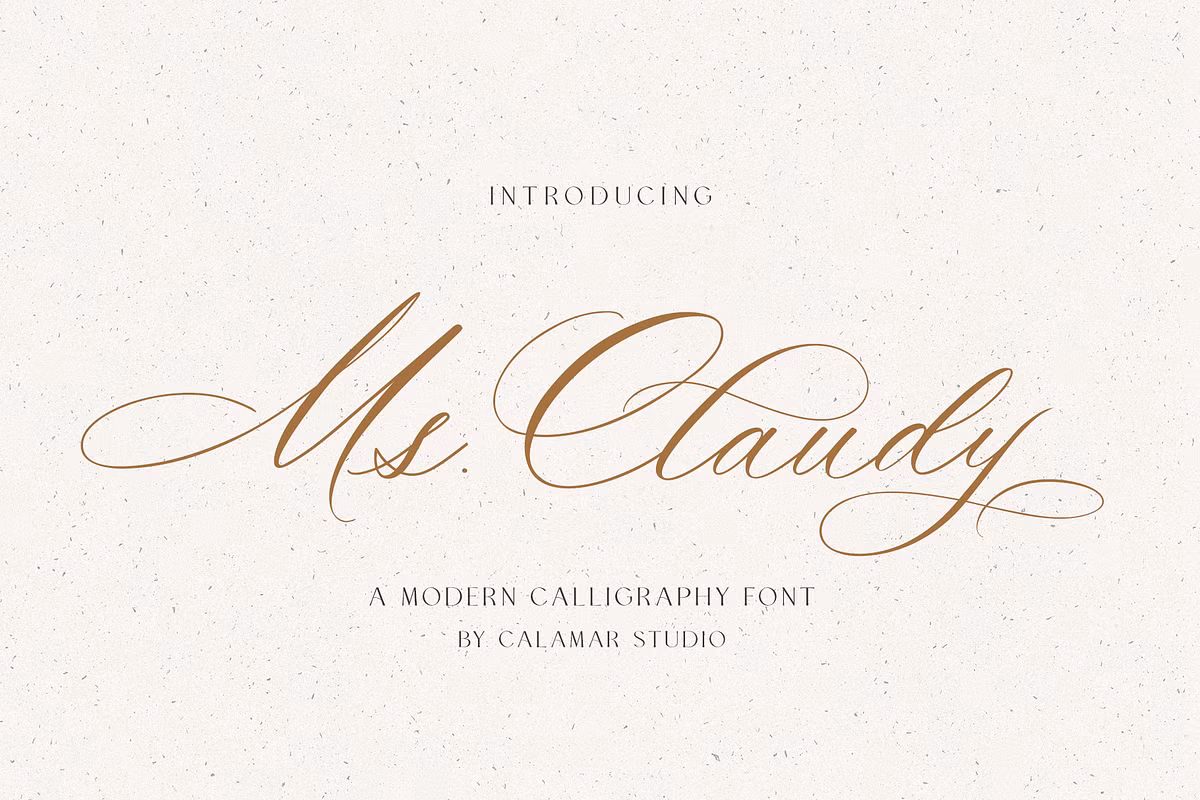 Ms Claudy font fragment