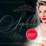 Sophia Script font fragment