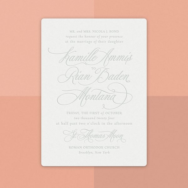 Elegant Floral Wedding Invite with Script