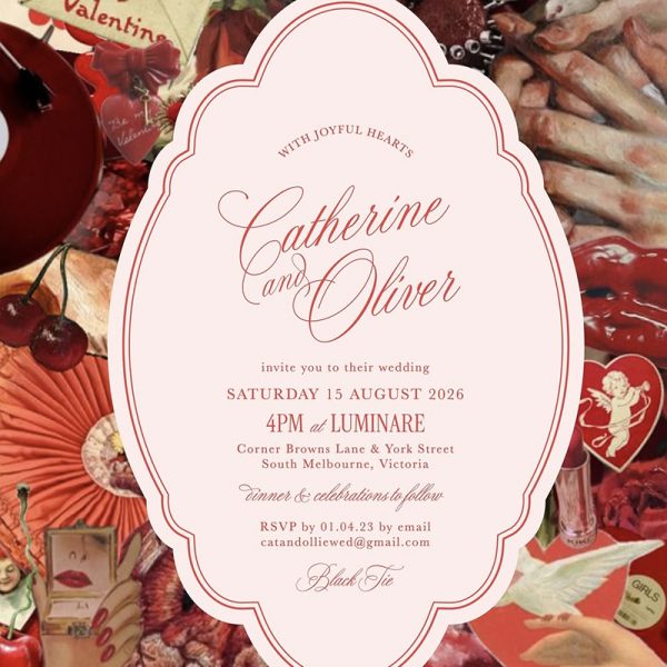 Wedding invitation by Catherine