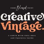 Creative Vintage font fragment
