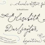 Elisabeth Darlington font fragment