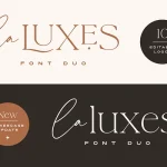 La Luxes Font Duo font fragment