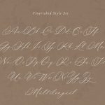 Plume Calligraphy font fragment