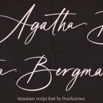Agatha Bergman font fragment