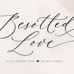Besotted Love font fragment