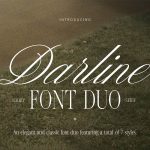 Darline Font Duo font fragment