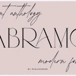 Abramo font fragment