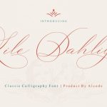 Lile Dahliya font fragment