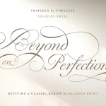 Beyond Perfection font fragment