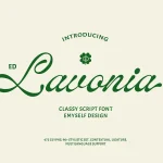 ED Lavonia font fragment