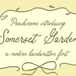 Somerset Garden font fragment