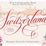 Switzerland font fragment