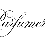 Parfumerie Script font fragment