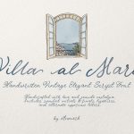 Villa Al Mare font fragment