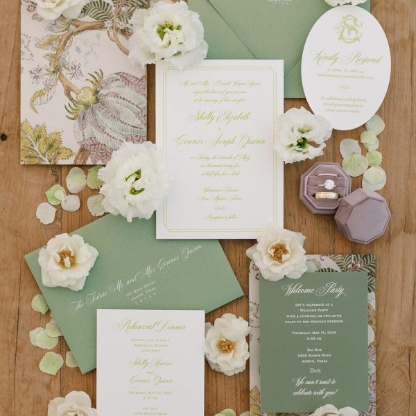 Wedding Invitations with Botanical Theme