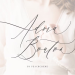 Adora Bouton font fragment