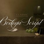 Bodega script font fragment