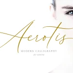 Aerotis font fragment