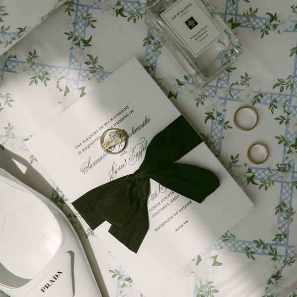 Elegant Wedding Invitation and Accessories