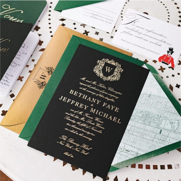 Elegant Wedding Invitation Suite Design Showcase