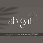 Abigail font fragment
