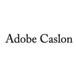Adobe Caslon font fragment