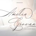 Amelia Giovani font fragment