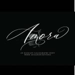Amora Calligraphy font fragment