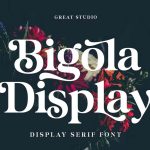 Bigola Display font fragment