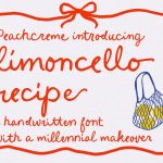 Limoncello Recipe font fragment
