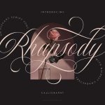 Rhapsody Script font fragment