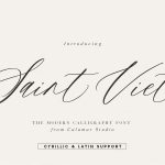 Saint Viet font fragment