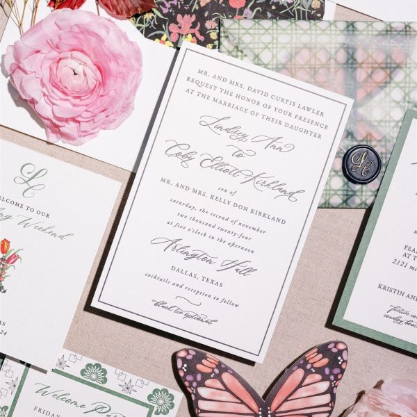 Elegant Wedding Invitation Suite Design Ideas