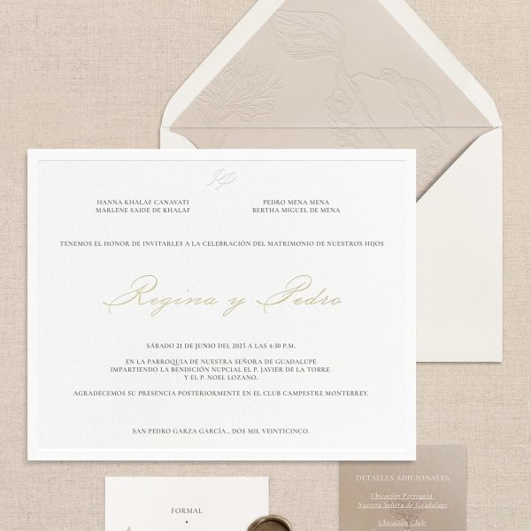 Wedding Invitation Suite for Elegant Ceremony
