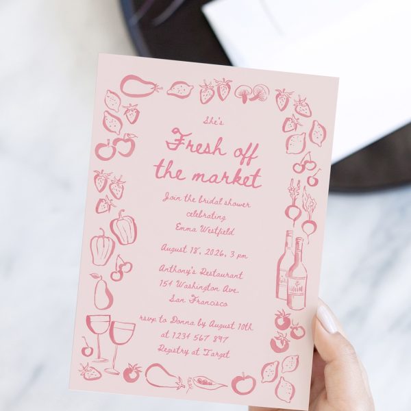 Bridal Shower Invitation with Fresh Theme