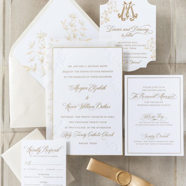 Elegant Wedding Invitation Suite Design