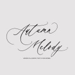 Autumn Melody font fragment
