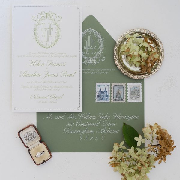 Elegant Wedding Invitation Suite Design
