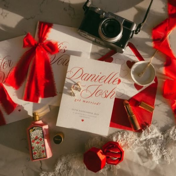 Elegant Wedding Invitation and Accessories