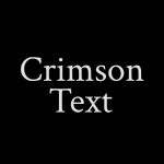 Crimson Text font fragment