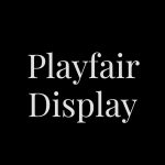 Playfair Display font fragment