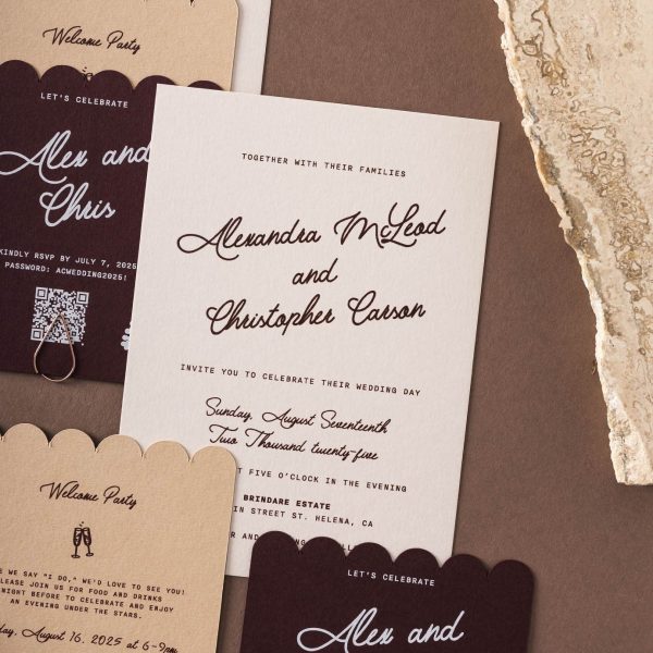Wedding Invitation Design for Alex and Chris