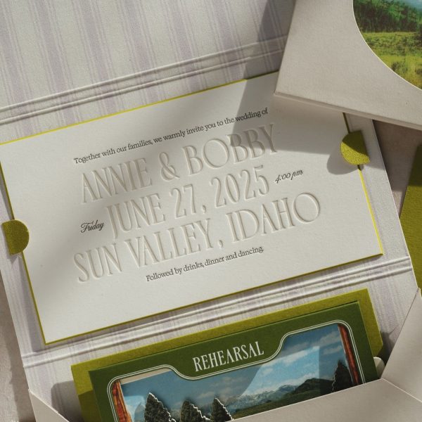 Wedding Invitation for Sun Valley Ceremony