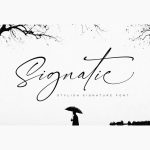 Signatie font fragment